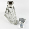 Stylish Plain Art Deco Silver Neck Decanter