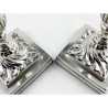 Pair of Dwarf Size Victorian Sterling Silver Candlesticks
