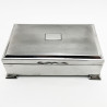 Handsome Rectangular Sterling Silver Trinket or Cigarette Box (1953)