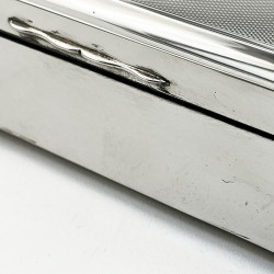 Handsome Rectangular Sterling Silver Trinket or Cigarette Box