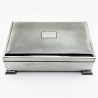 Handsome Rectangular Sterling Silver Trinket or Cigarette Box