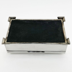 Handsome Rectangular Sterling Silver Trinket or Cigarette Box