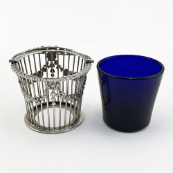 Edwardian Sterling Silver Sugar Basket or Cream Pail