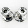 Elegant Pair of Antique Sterling Silver Candlesticks