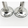 Elegant Pair of Antique Sterling Silver Candlesticks