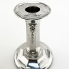 Elegant Pair of Antique Sterling Silver Candlesticks