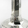 Elegant Pair of Antique Sterling Silver Candlesticks