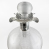 Superb Victorian Sterling Silver Necked Glug Glug Decanter
