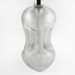 Superb Victorian Sterling Silver Necked Glug Glug Decanter