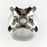 Superb Victorian Sterling Silver Necked Glug Glug Decanter