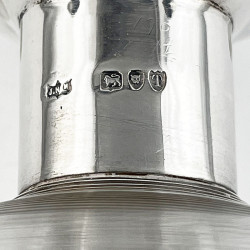 Superb Victorian Sterling Silver Necked Glug Glug Decanter