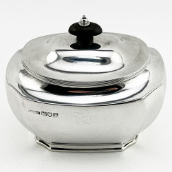 Smart Good Quality Asprey & Co Sterling Silver Tea Caddy (1910)