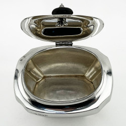 Smart Good Quality Asprey & Co Sterling Silver Tea Caddy