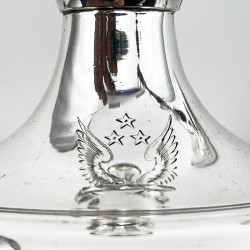 Elegant Pair of Georgian Sterling Silver Candlesticks