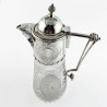 Beautiful Engraved Victorian Silver Plated Claret Jug