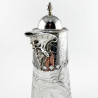 Beautiful Engraved Victorian Silver Plated Claret Jug