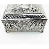Decorative Victorian Sterling Silver Jewellery or Trinket Box