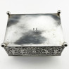 Decorative Victorian Sterling Silver Jewellery or Trinket Box
