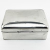 Smart Plain Sterling Silver Trinket or Cigarette Box (1913)