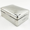 Smart Plain Sterling Silver Trinket or Cigarette Box