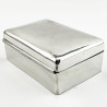 Smart Plain Sterling Silver Trinket or Cigarette Box