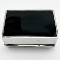 Smart Plain Sterling Silver Trinket or Cigarette Box