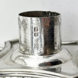 Superb Pair of Edwardian Sterling Silver Candlesticks