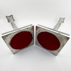 Superb Pair of Edwardian Sterling Silver Candlesticks