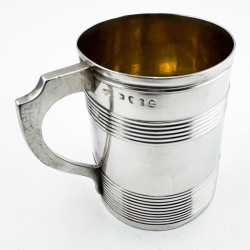 Handsome Georgian Sterling Silver Christening Mug