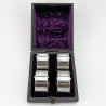 Boxed Set of Four Victorian Sterling Silver Napkin Rings (1881)