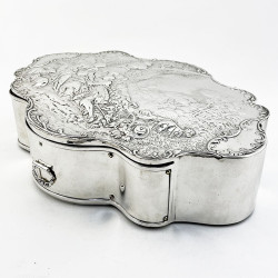 Goliath Size William Comyns Sterling Silver Jewellery or Trinket Box