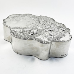 Goliath Size William Comyns Sterling Silver Jewellery or Trinket Box