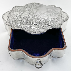 Goliath Size William Comyns Sterling Silver Jewellery or Trinket Box