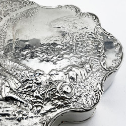 Goliath Size William Comyns Sterling Silver Jewellery or Trinket Box