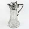 Victorian Floral Engraved Sterling Silver Claret Jug (1868)