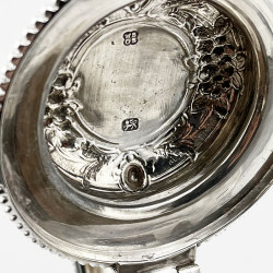 Victorian Floral Engraved Sterling Silver Claret Jug