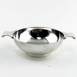 Good Quality Edinburgh Sterling Silver Quaich (1964)