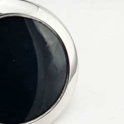 Large Round Edwardian Sterling Silver Photo Frame