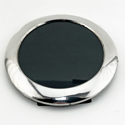 Large Round Edwardian Sterling Silver Photo Frame
