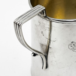 Good Gauge Victorian Sterling Silver Christening Mug