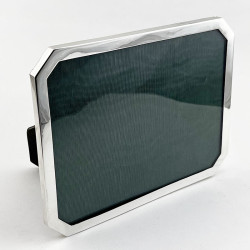 Stylish Plain Sterling Silver Photo Frame