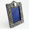 Decorative Victorian Sterling Silver Photo Frame