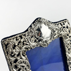 Decorative Victorian Sterling Silver Photo Frame
