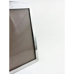 Rectangular Sterling Silver Photo Frame with Plain Borders