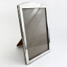 Rectangular Sterling Silver Photo Frame with Plain Borders