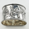 Beautiful Pair of Victorian Sterling Silver Napkin Rings