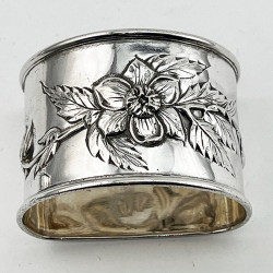 Beautiful Pair of Victorian Sterling Silver Napkin Rings
