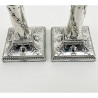 Attractive Pair of Neo Classical Style Sterling Silver Candlesticks