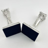 Attractive Pair of Neo Classical Style Sterling Silver Candlesticks