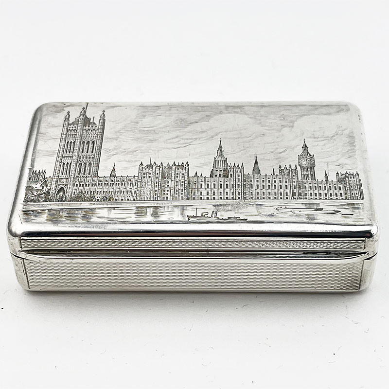 Asprey & Co Ltd Sterling Silver Trinket or Snuff Box (1957)